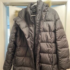 The North Face Women's New Dealio Down Parka Coat TNF Black Sz XXL LIKE NEW